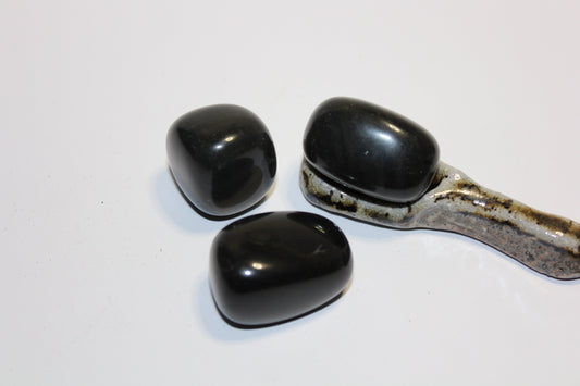 Tumbled - Amber Obsidian - med