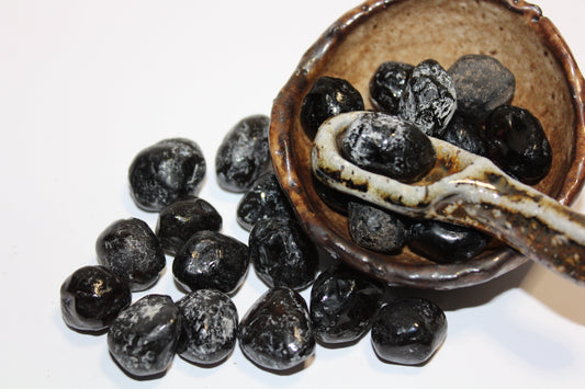 Tumbled - Apache Tear Obsidian-xsml
