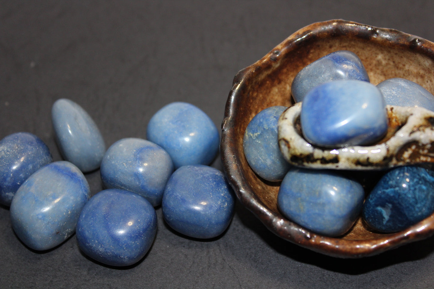 Tumbled - Blue Quartz - med
