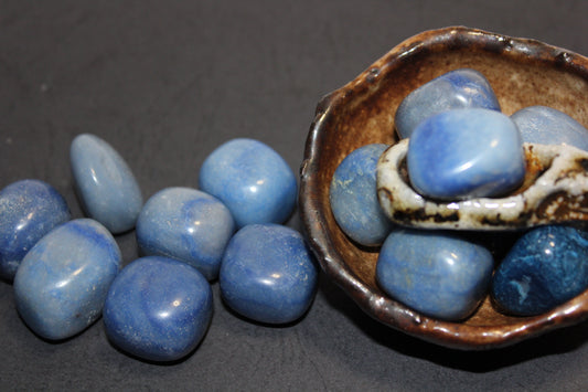 Tumbled - Blue Quartz - med