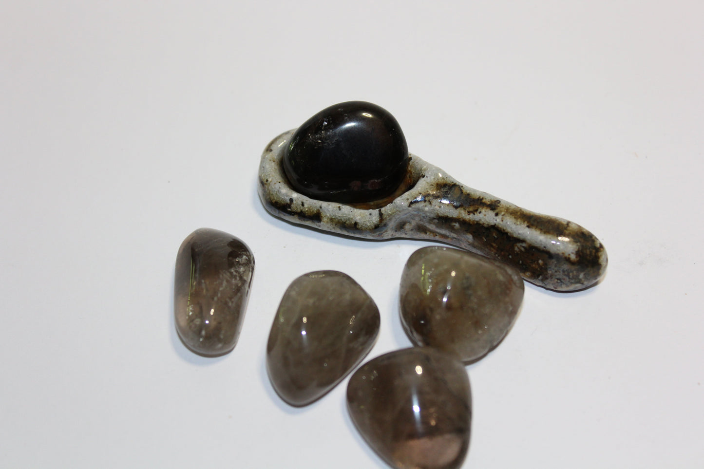 Tumbled - Smoky Quartz - dark - med