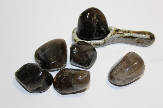Tumbled - Smoky Quartz - dark - lge