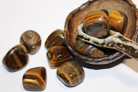 Tumbled - Tiger Eye - med