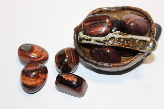 Tumbled - Red Tiger Eye - A+ - lge