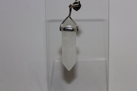 Pendant - Dbl Terminated - Clear Quartz - sml