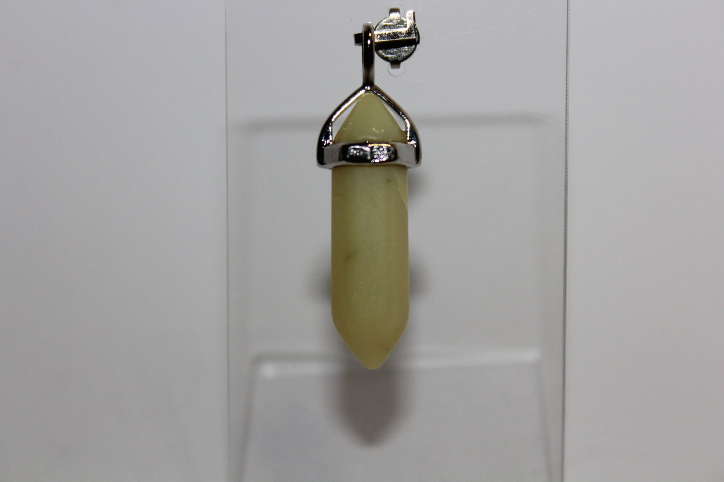 Pendant - Dbl Terminated - Jade - sml