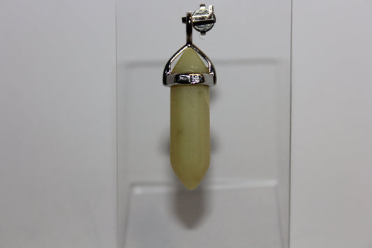 Pendant - Dbl Terminated - Jade - sml