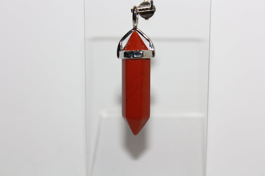 Pendant - Dbl Terminated - Red Jasper - sml