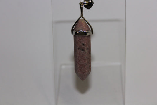Pendant - Dbl Terminated - Rhodochrosite - sml