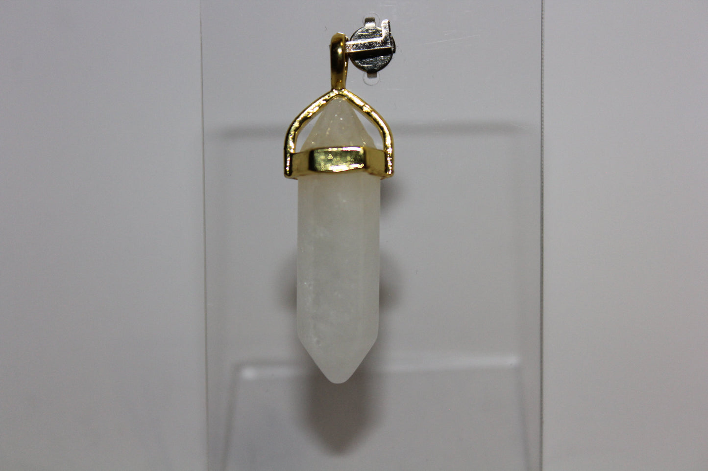 Pendant - Dbl Terminated - Clear Quartz - sml