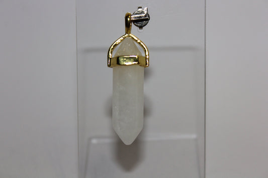 Pendant - Dbl Terminated - Clear Quartz - sml