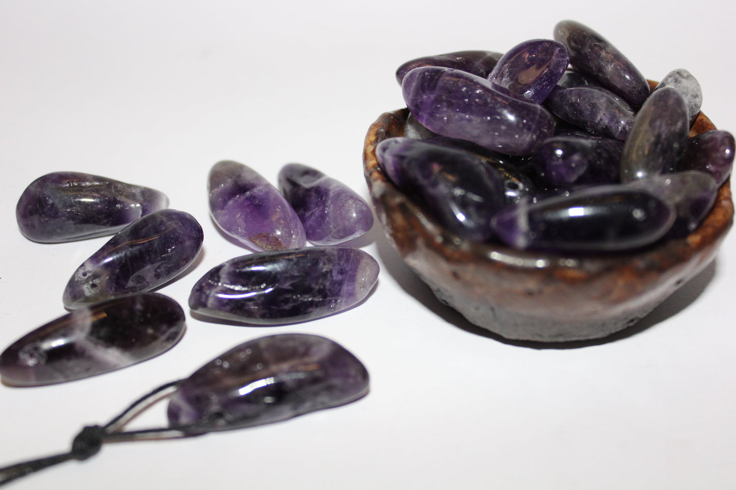 Pendant - Drilled - Amethyst - sml