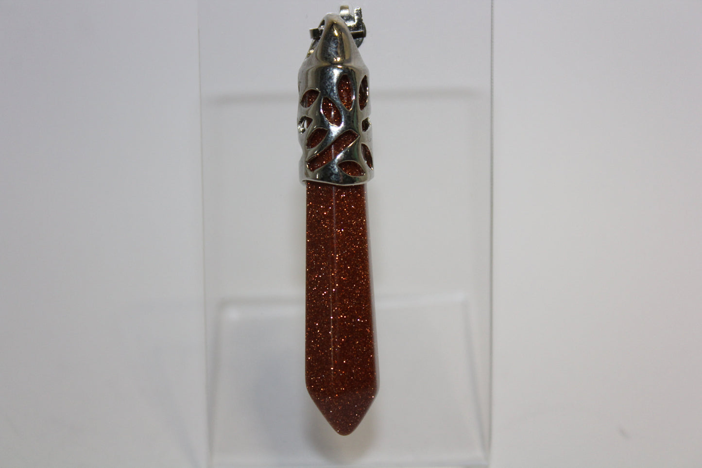Pendant - Wand - Red Goldstone - lge
