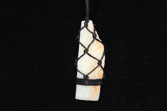 Pendant - Macrame - Amazonite - lge
