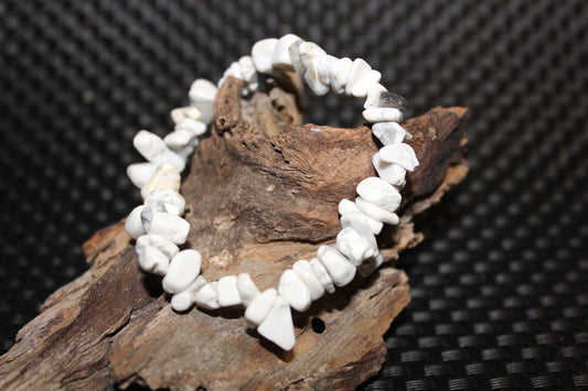 Bracelet - Chip - Howlite - white
