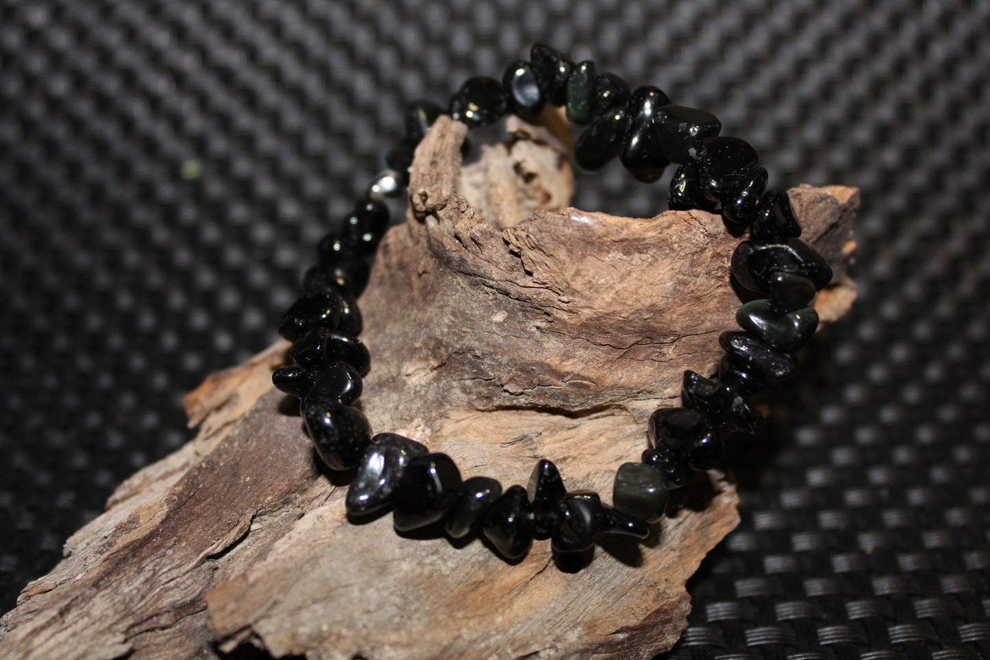 Bracelet - Chip - Obsidian - Black