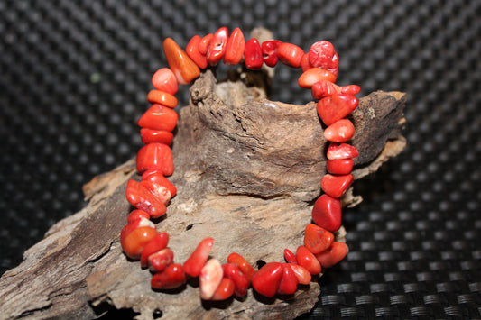 Bracelet - Chip - Red Coral