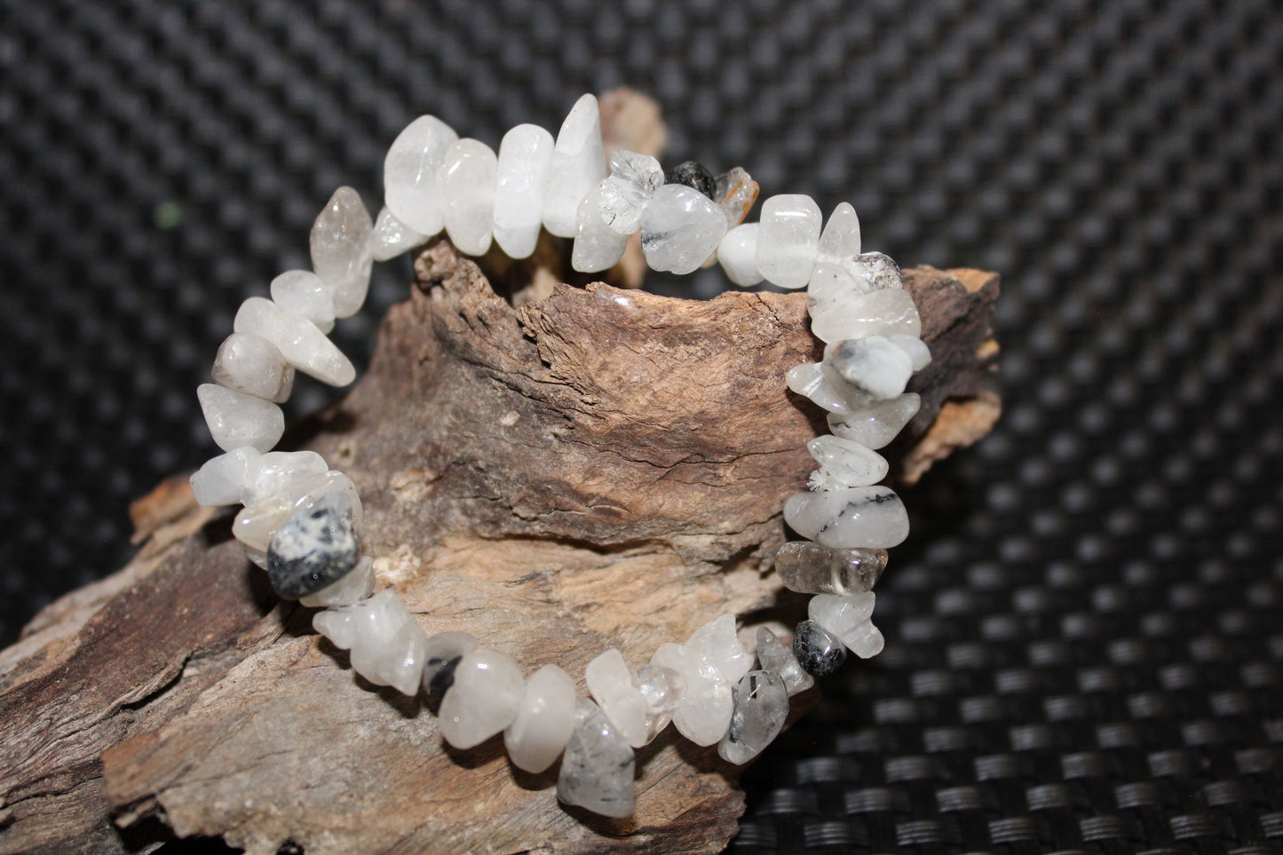 Bracelet - Chip - Tourmalinated Quartz