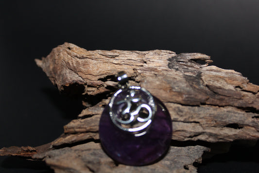 Pendant - OM - Amethyst