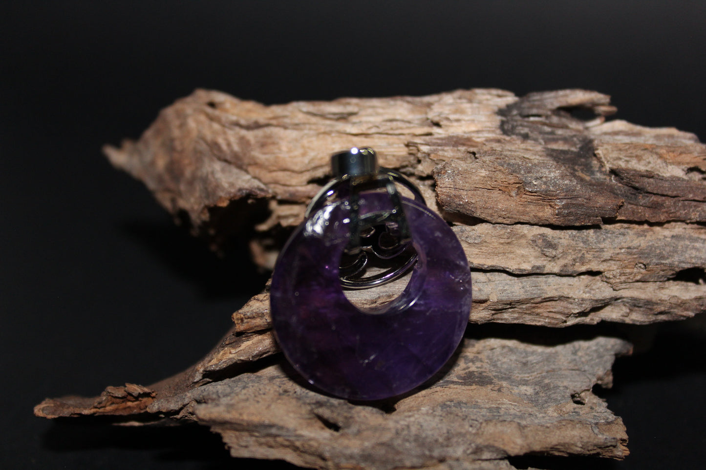 Pendant - OM - Amethyst