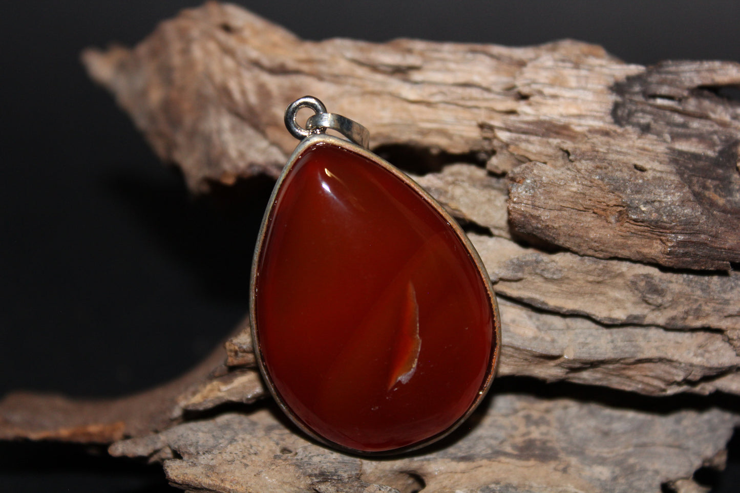 Pendant - Tear - Carnelian