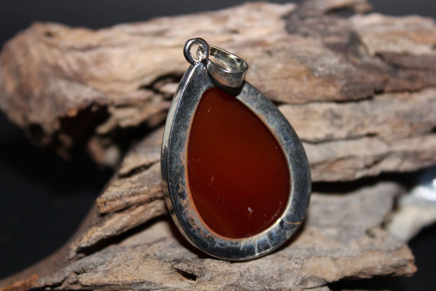Pendant - Tear - Carnelian