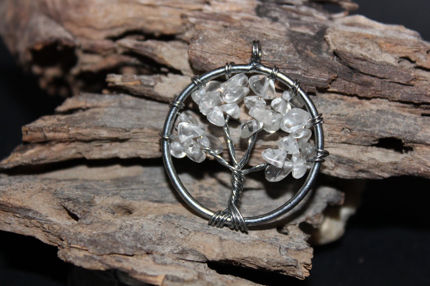 Pendant - Tree of Life - Clear Quartz