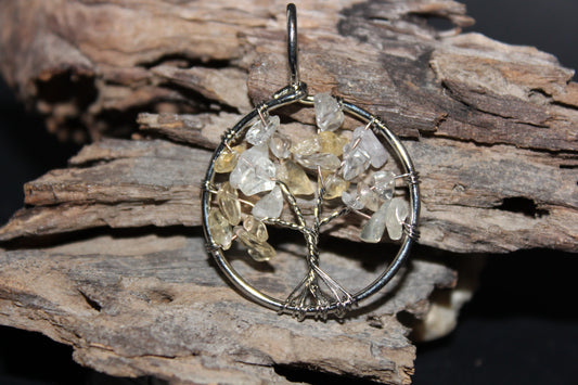 Pendant - Tree of Life - Citrine