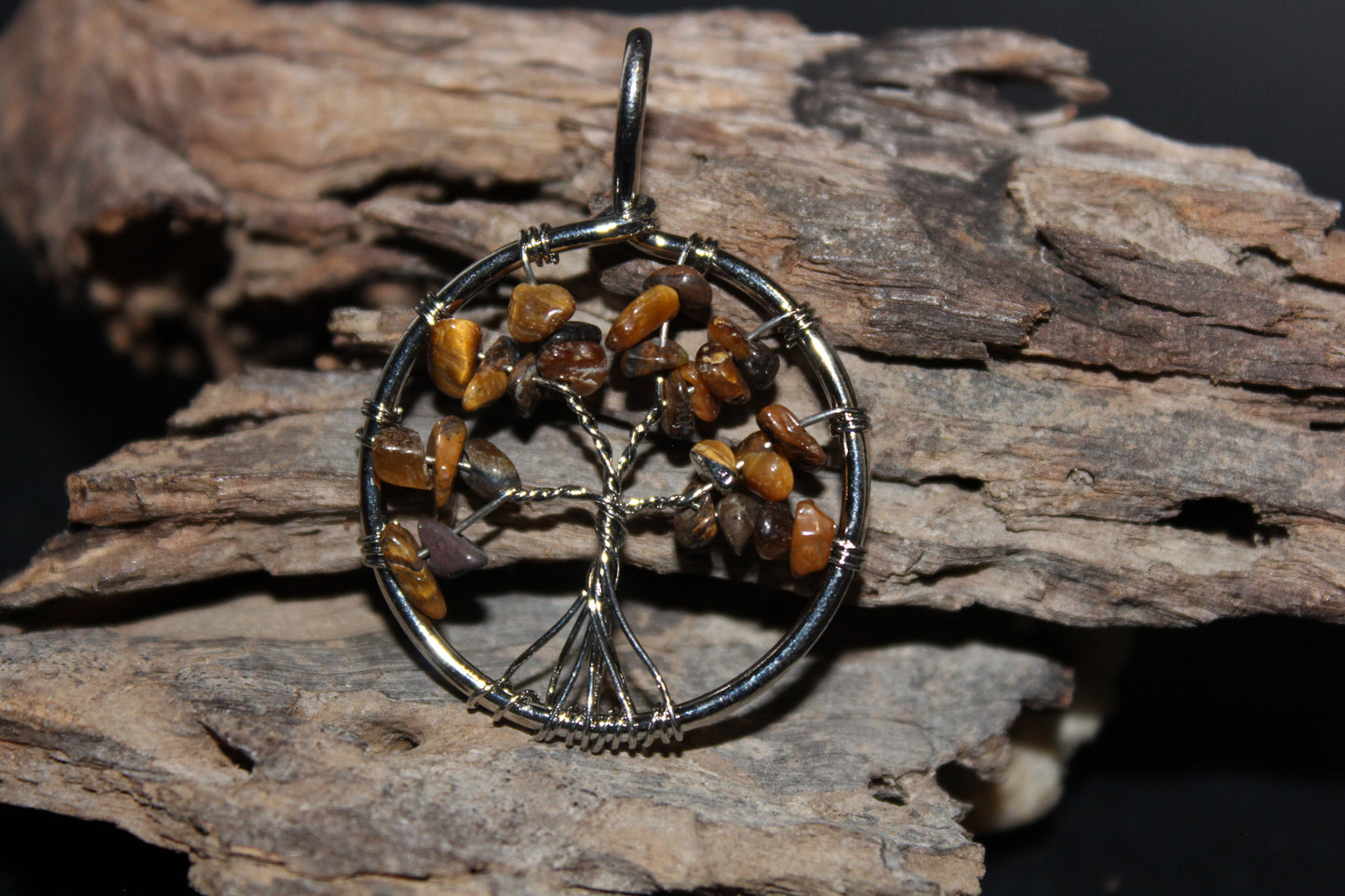 Pendant - Tree of Life - Tiger eye