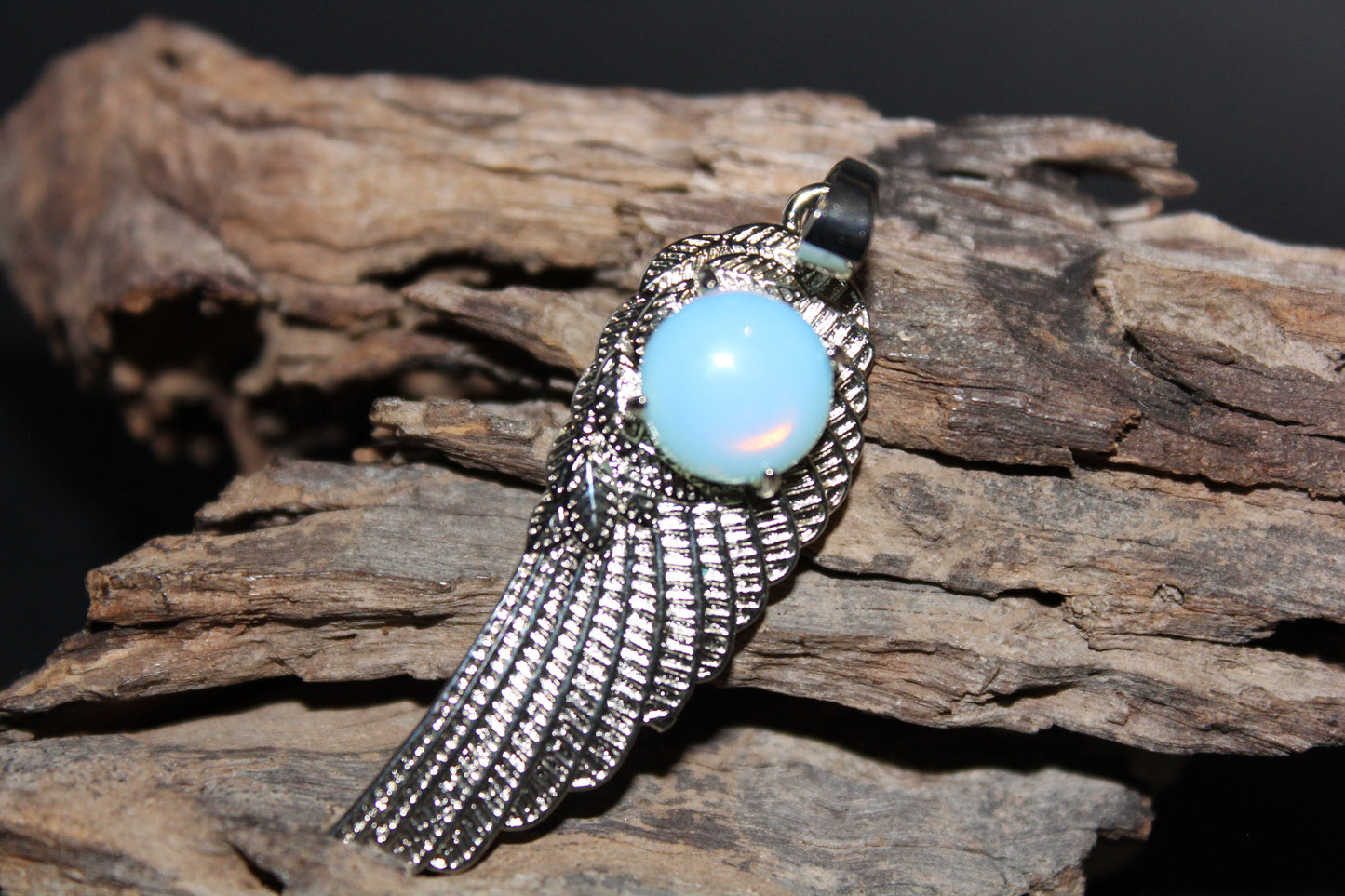 Pendant - Angel Wing - Opalite