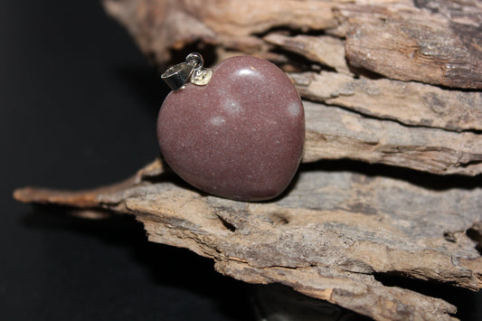 Pendant - Heart - Mookaite - med