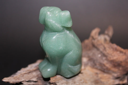 Animals - Dog - Green Aventurine