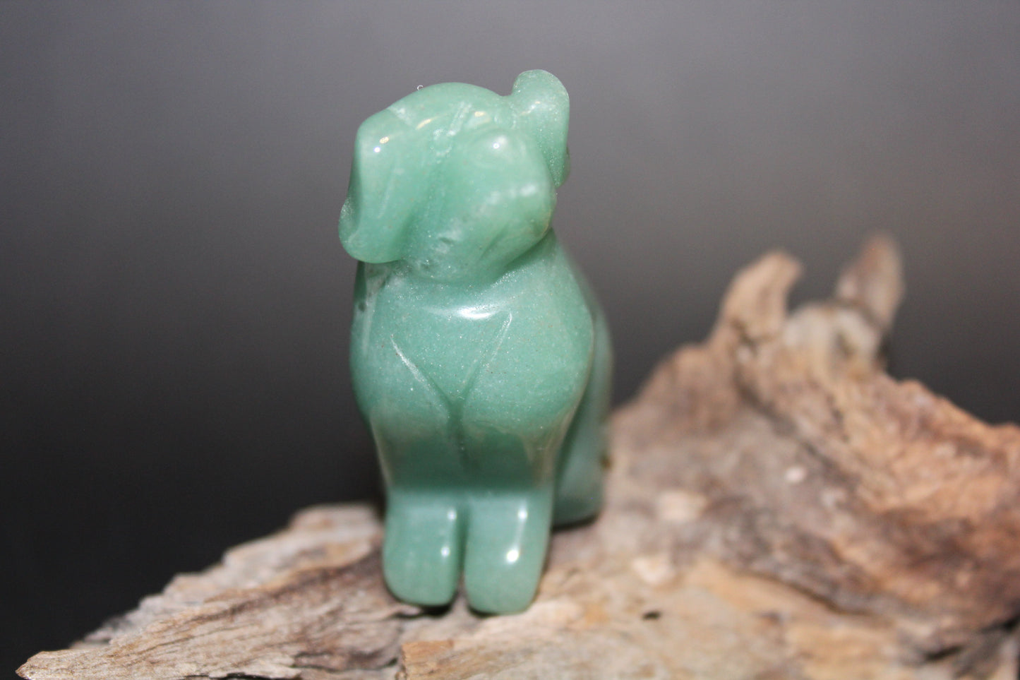 Animals - Dog - Green Aventurine