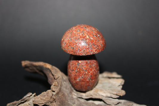 Carved - Mushroom - Brecciated Jasper