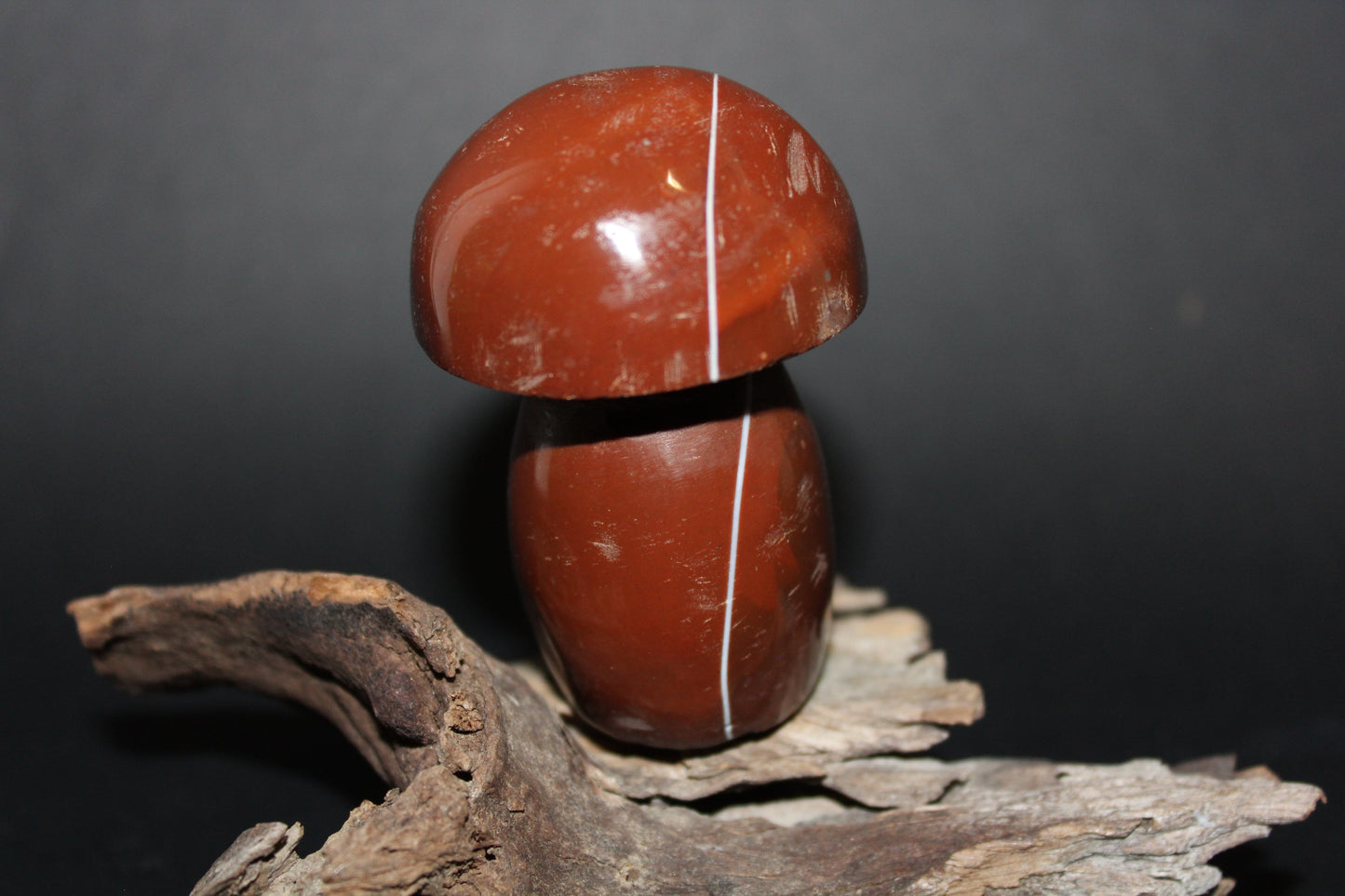 Carved - Mushroom - Red Jasper