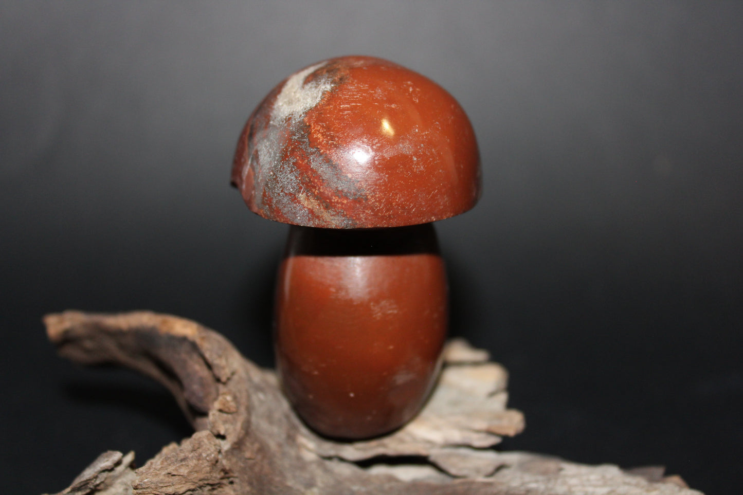 Carved - Mushroom - Red Jasper