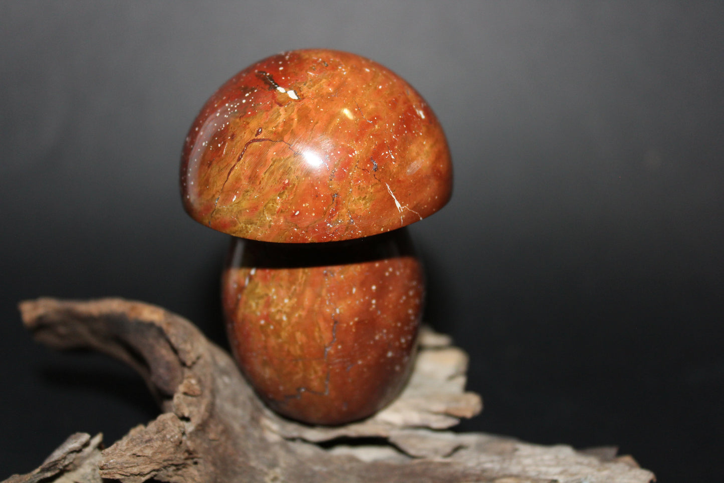 Carved - Mushroom - Red Jasper