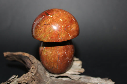 Carved - Mushroom - Red Jasper