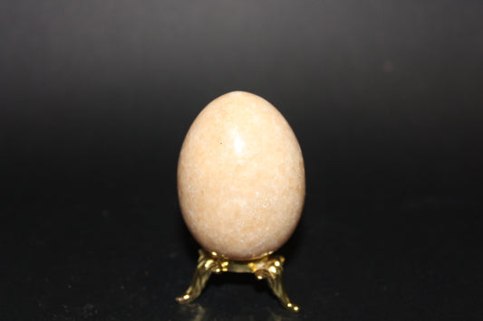 Carved - Egg - Peach Aventurine