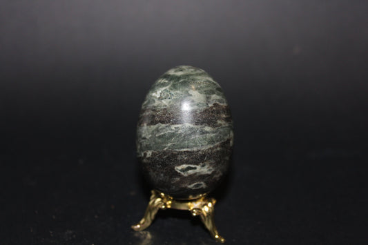 Carved - Egg - Green Jasper
