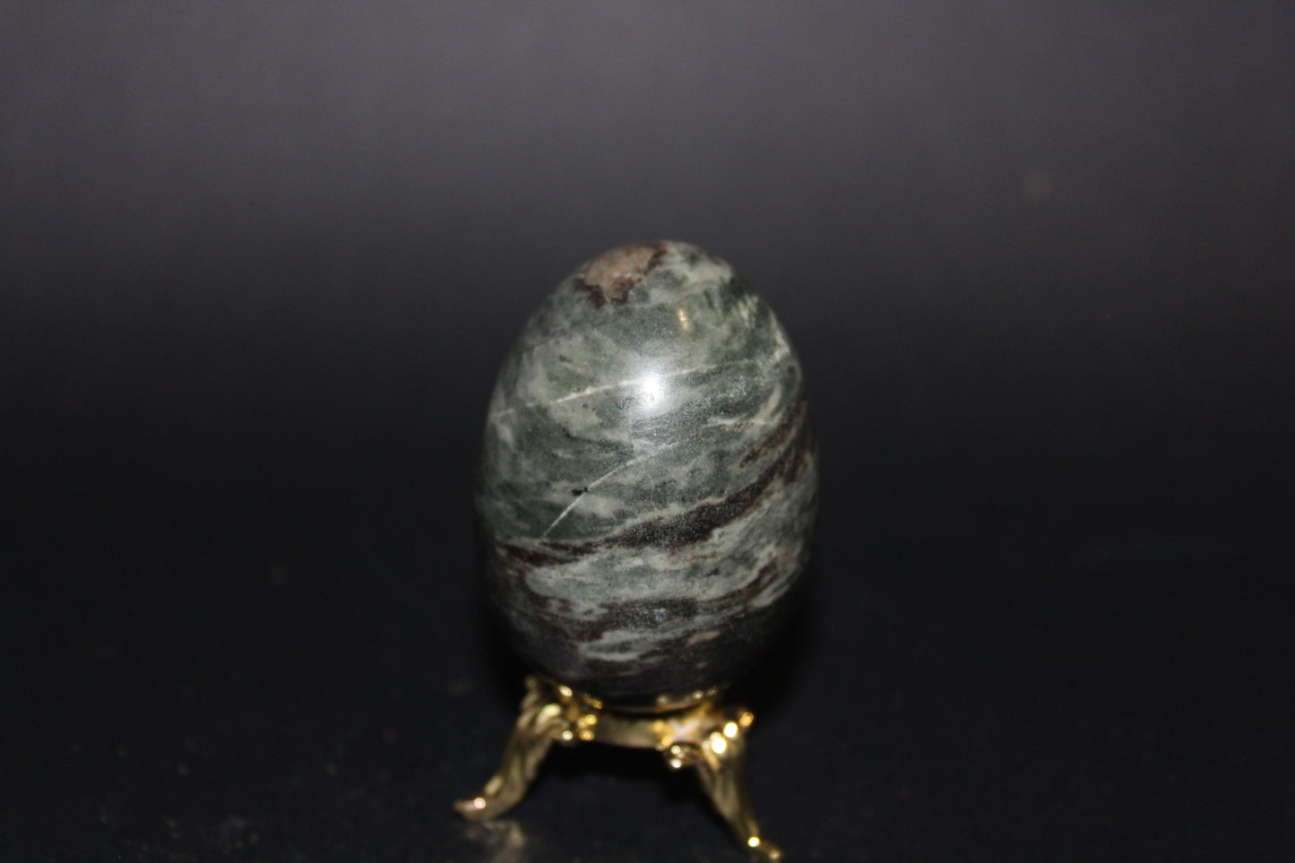 Carved - Egg - Green Jasper
