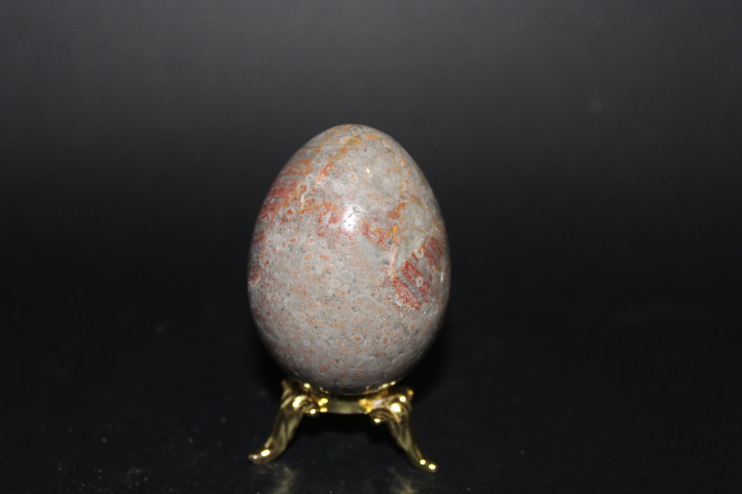 Carved - Egg - Leopardskin Jasper