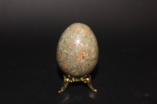 Carved - Egg - Unakite