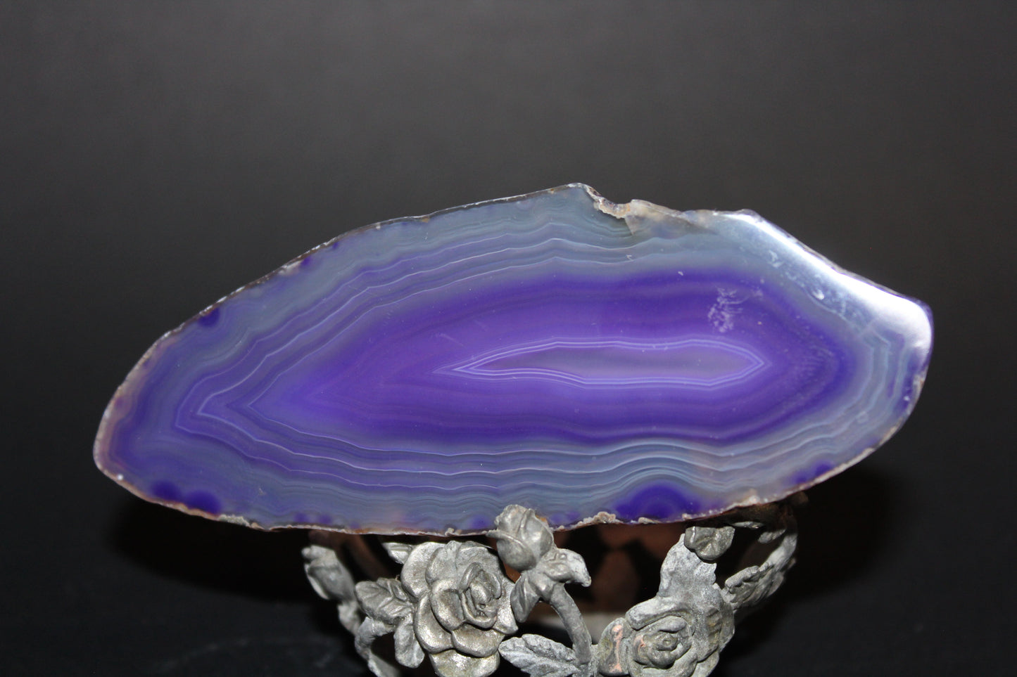 Polished Slice - Agate (Purple) - sml