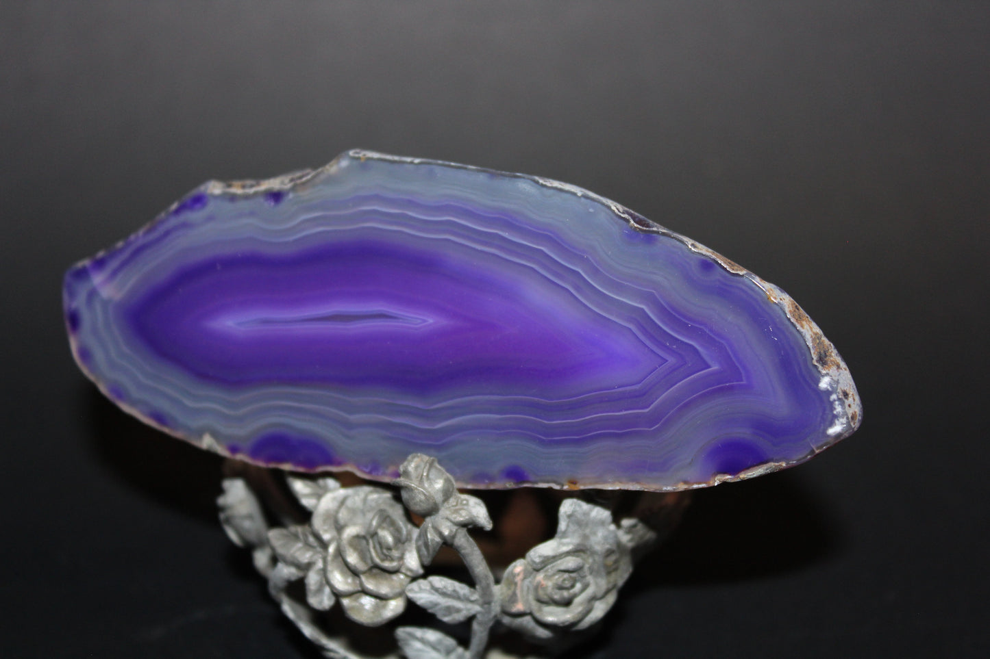 Polished Slice - Agate (Purple) - sml