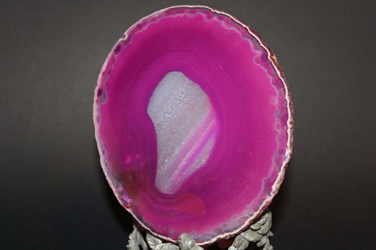 Polished Slice - Agate (Pink) - med