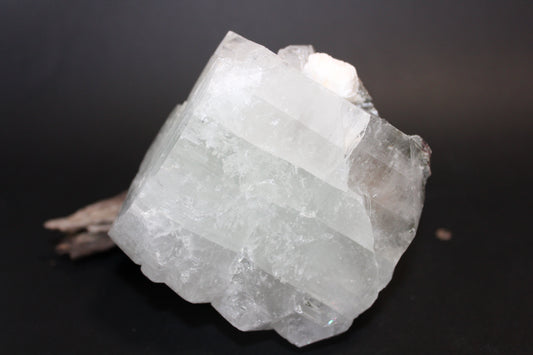 Raw - Green Apophyllite (with Calcite) - med/lge