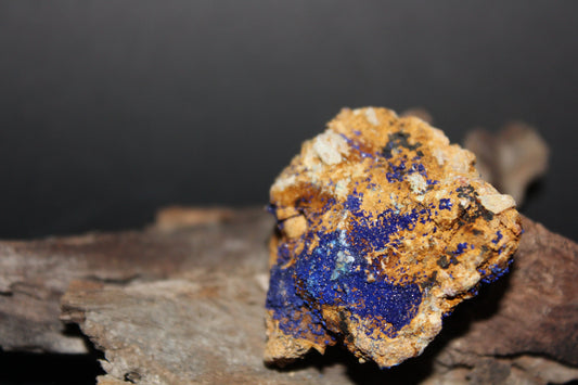 Raw - Azurite with Malachite (on matrix) - sml