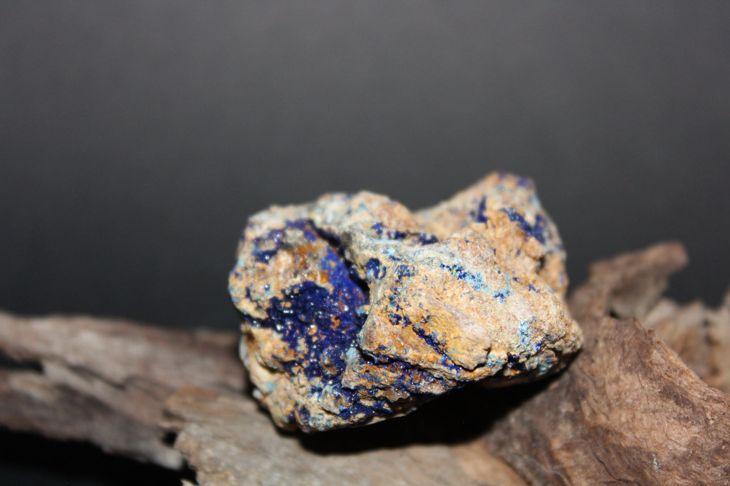 Raw - Azurite with Malachite (on matrix) - sml