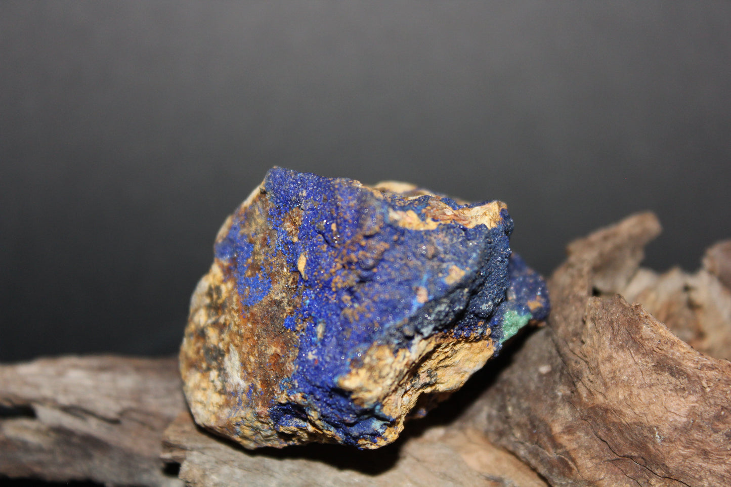 Raw - Azurite with Malachite (on matrix) - med
